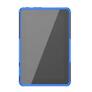For Amazon Kindle Fire 7 2022 Tire Texture TPU + PC Tablet Case with Holder(Blue)