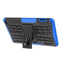 For Amazon Kindle Fire 7 2022 Tire Texture TPU + PC Tablet Case with Holder(Blue)