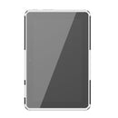 For Amazon Kindle Fire 7 2022 Tire Texture TPU + PC Tablet Case with Holder(White)