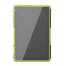 For Amazon Kindle Fire 7 2022 Tire Texture TPU + PC Tablet Case with Holder(Green)