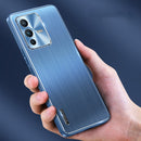 For vivo S12 Pro Brushed Texture Shockproof Phone Case(Navy Blue)