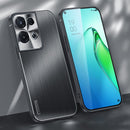 For OPPO Reno8 Pro Brushed Texture Shockproof Phone Case(Black)