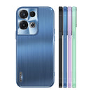 For OPPO Reno8 Pro Brushed Texture Shockproof Phone Case(Black)