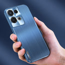 For OPPO Reno8 Pro Brushed Texture Shockproof Phone Case(Black)