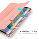 For Galaxy Tab S6 Lite 10.4 inch DUX DUCIS Domo Series Horizontal Flip Magnetic PU Leather Case with Three-folding Holder & Pen Slot(Pink)