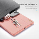 For Galaxy Tab S6 Lite 10.4 inch DUX DUCIS Domo Series Horizontal Flip Magnetic PU Leather Case with Three-folding Holder & Pen Slot(Pink)