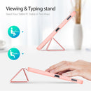 For Galaxy Tab S6 Lite 10.4 inch DUX DUCIS Domo Series Horizontal Flip Magnetic PU Leather Case with Three-folding Holder & Pen Slot(Pink)