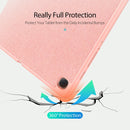 For Galaxy Tab S6 Lite 10.4 inch DUX DUCIS Domo Series Horizontal Flip Magnetic PU Leather Case with Three-folding Holder & Pen Slot(Pink)