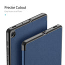 For Galaxy Tab S6 Lite 10.4 inch DUX DUCIS Domo Series Horizontal Flip Magnetic PU Leather Case with Three-folding Holder & Pen Slot(Blue)