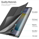 For Galaxy Tab S6 Lite 10.4 inch DUX DUCIS Domo Series Horizontal Flip Magnetic PU Leather Case with Three-folding Holder & Pen Slot(Black)