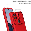 For vivo Y20 Stereoscopic Holder Sliding Camshield Phone Case(Red)
