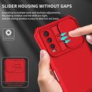 For vivo Y20 Stereoscopic Holder Sliding Camshield Phone Case(Red)