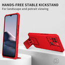 For vivo Y20 Stereoscopic Holder Sliding Camshield Phone Case(Red)