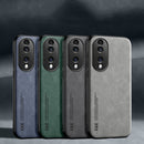 For Honor 70 Skin Feel Magnetic Leather Back Phone Case(Green)