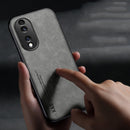For Honor 70 Skin Feel Magnetic Leather Back Phone Case(Green)