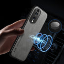 For Honor 70 Skin Feel Magnetic Leather Back Phone Case(Green)