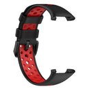For Xiaomi Mi Band 7 Pro Breathable Sports TPU Watch Band(Black+Red)