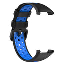 For Xiaomi Mi Band 7 Pro Breathable Sports TPU Watch Band(Black+Blue)