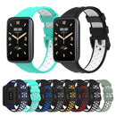For Xiaomi Mi Band 7 Pro Breathable Sports TPU Watch Band(Black+White)