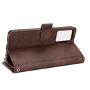 For OPPO Reno7 A JP Version Litchi Texture Zipper Leather Phone Case(Brown)