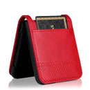 For Samsung Galaxy Z Filp4 5G Vintage Texture Folding Leather Phone Case(Red)