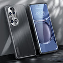 For Huawei P50 Brushed Texture Shockproof Phone Case(Black)