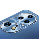 For Huawei P50 Pro Brushed Texture Shockproof Phone Case(Navy Blue)
