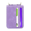 For Samsung Galaxy Z Filp4 5G Lanyard Folding Leather Phone Case(Purple)