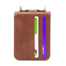 For Samsung Galaxy Z Filp4 5G Lanyard Folding Leather Phone Case(Brown)