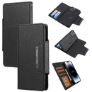 For iPhone 14 Pro Separable Magnetic Leather Case(Black)