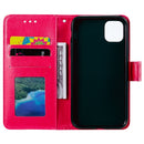 For iPhone 14 Pro Max Totem Flower Embossed Leather Case (Red)