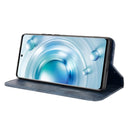 For vivo X80 5G Magnetic Buckle Retro Texture Leather Phone Case(Blue)