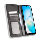 For Infinix Hot 12i Magnetic Buckle Retro Texture Leather Phone Case(Black)