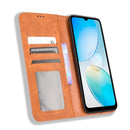 For Infinix Hot 12i Magnetic Buckle Retro Texture Leather Phone Case(Brown)