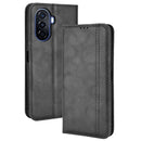 For Huawei nova Y70 / nova Y70 Plus Magnetic Buckle Retro Texture Leather Phone Case(Black)