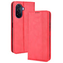 For Huawei nova Y70 / nova Y70 Plus Magnetic Buckle Retro Texture Leather Phone Case(Red)