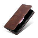 For Motorola Moto G62 5G Cow Texture Magnetic Horizontal Flip Leather Phone Case(Dark Brown)