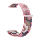 Nylon Loop Watch Band For Apple Watch Series 8&7 41mm / SE 2&6&SE&5&4 40mm / 3&2&1 38mm(Pink Camouflage)