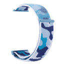 Nylon Loop Watch Band For Apple Watch Series 8&7 41mm / SE 2&6&SE&5&4 40mm / 3&2&1 38mm(Blue Camouflage)