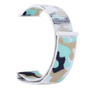 Nylon Loop Watch Band For Apple Watch Series 8&7 41mm / SE 2&6&SE&5&4 40mm / 3&2&1 38mm(Light Blue Camouflage)