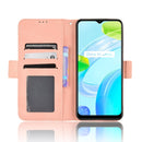 For Realme C30 4G Skin Feel Calf Texture Card Slots Leather Phone Case(Pink)