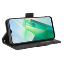 For vivo T2X 5G Skin Feel Calf Texture Card Slots Leather Phone Case(Black)