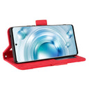 For vivo X80 5G Skin Feel Calf Texture Card Slots Leather Phone Case(Red)
