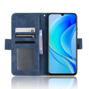 For Huawei nova Y70 / nova Y70 Plus Skin Feel Calf Texture Card Slots Leather Phone Case(Blue)