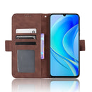 For Huawei nova Y70 / nova Y70 Plus Skin Feel Calf Texture Card Slots Leather Phone Case(Brown)