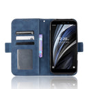 For Oukitel WP12 / WP12 Pro Skin Feel Calf Texture Card Slots Leather Phone Case(Blue)