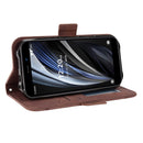 For Oukitel WP12 / WP12 Pro Skin Feel Calf Texture Card Slots Leather Phone Case(Brown)
