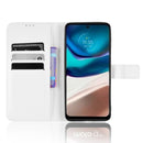 For Motorola Moto G42 Diamond Texture Leather Phone Case(White)