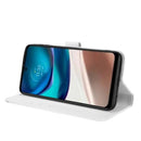 For Motorola Moto G42 Diamond Texture Leather Phone Case(White)