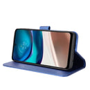 For Motorola Moto G42 Diamond Texture Leather Phone Case(Blue)